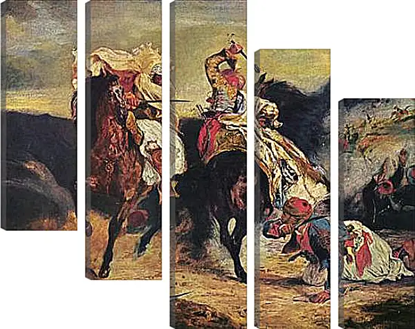 Модульная картина - Combat of the Giaour and the Pasha. Эжен Делакруа Модульная картина - Combat of the Giaour and the Pasha. Эжен Делакруа