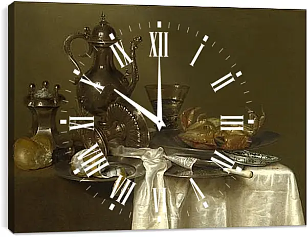 Часы картина - Still Life. Виллем Клас Хеда Часы картина - Still Life. Виллем Клас Хеда
