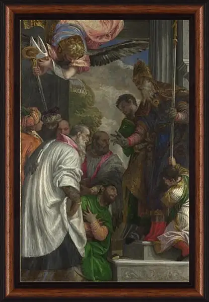 Картина в раме - The Consecration of Saint Nicholas. Паоло Веронезе Картина в раме - The Consecration of Saint Nicholas. Паоло Веронезе