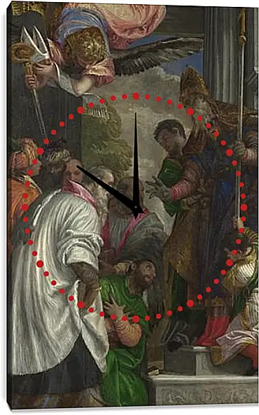 Часы картина - The Consecration of Saint Nicholas. Паоло Веронезе Часы картина - The Consecration of Saint Nicholas. Паоло Веронезе