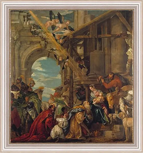 Картина в раме - The Adoration of the Kings. Паоло Веронезе Картина в раме - The Adoration of the Kings. Паоло Веронезе