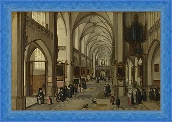 Картина в раме - The Interior of a Gothic Church looking East. Стенвейк Хармен Ван Картина в раме - The Interior of a Gothic Church looking East. Стенвейк Хармен Ван