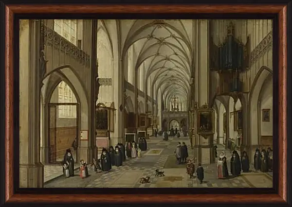 Картина в раме - The Interior of a Gothic Church looking East. Стенвейк Хармен Ван Картина в раме - The Interior of a Gothic Church looking East. Стенвейк Хармен Ван