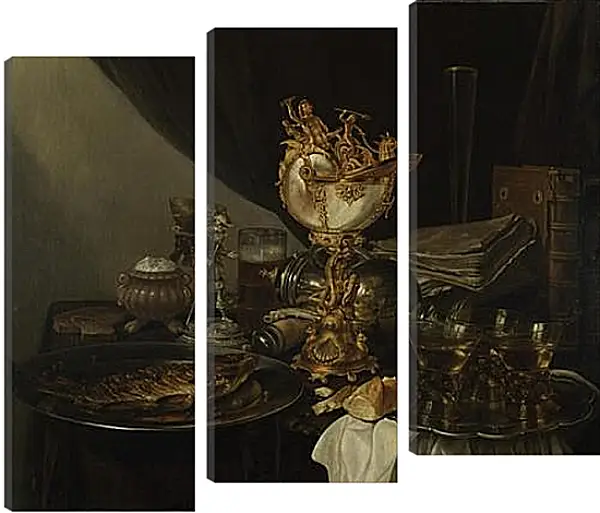 Модульная картина - Still Life with a Nautilus Cup. Натюрморт с чашкой. Виллем Клас Хеда Модульная картина - Still Life with a Nautilus Cup. Натюрморт с чашкой. Виллем Клас Хеда