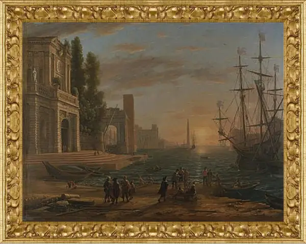 Картина в раме - A Seaport. Клод Жозеф Верне Картина в раме - A Seaport. Клод Жозеф Верне