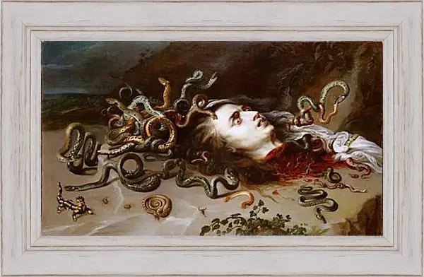 Картина в раме - The Head of Medusa. Питер Пауль Рубенс Картина в раме - The Head of Medusa. Питер Пауль Рубенс