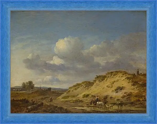 Картина в раме - Peasants driving Cattle and Sheep. Ян Вейнантс Картина в раме - Peasants driving Cattle and Sheep. Ян Вейнантс