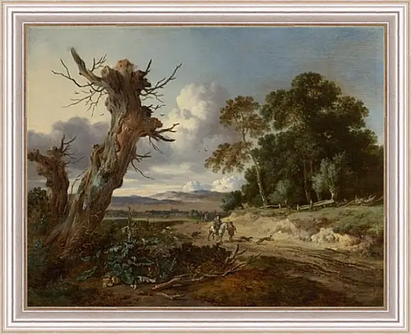 Картина в раме - A Landscape with Two Dead Trees. Ян Вейнантс Картина в раме - A Landscape with Two Dead Trees. Ян Вейнантс
