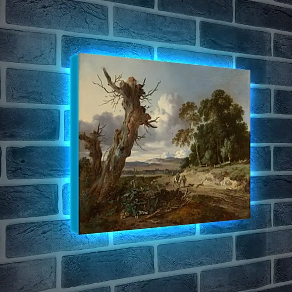 Лайтбокс световая панель - A Landscape with Two Dead Trees. Ян Вейнантс Лайтбокс световая панель - A Landscape with Two Dead Trees. Ян Вейнантс