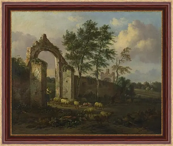 Картина в раме - A Landscape with a Ruined Archway. Ян Вейнантс Картина в раме - A Landscape with a Ruined Archway. Ян Вейнантс