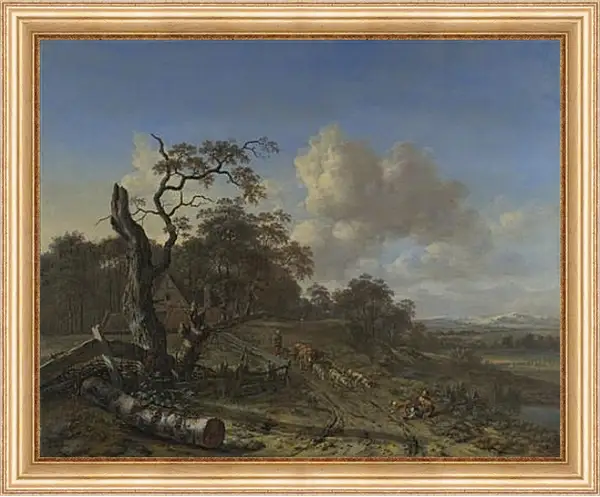 Картина в раме - A Landscape with a Dead Tree. Ян Вейнантс Картина в раме - A Landscape with a Dead Tree. Ян Вейнантс