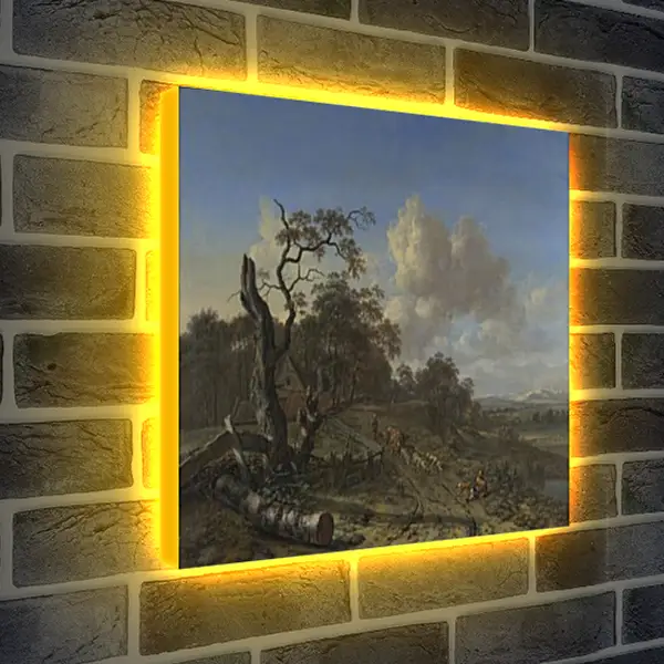 Лайтбокс световая панель - A Landscape with a Dead Tree. Ян Вейнантс Лайтбокс световая панель - A Landscape with a Dead Tree. Ян Вейнантс