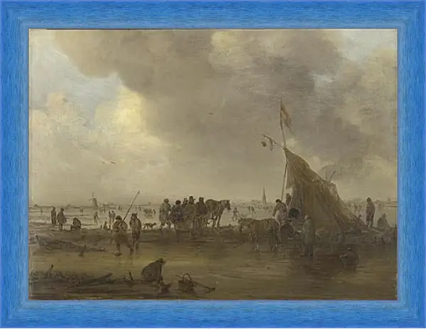 Картина в раме - A Scene on the Ice. Ян ван Гойен Картина в раме - A Scene on the Ice. Ян ван Гойен