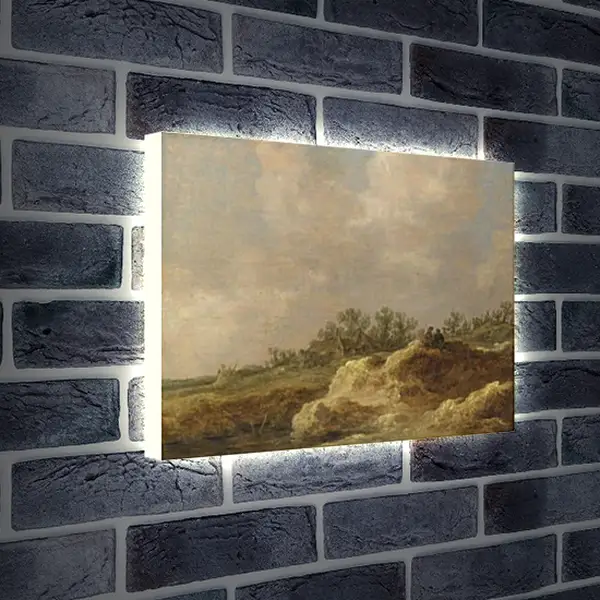 Лайтбокс световая панель - A Cottage on a Heath. Ян ван Гойен Лайтбокс световая панель - A Cottage on a Heath. Ян ван Гойен