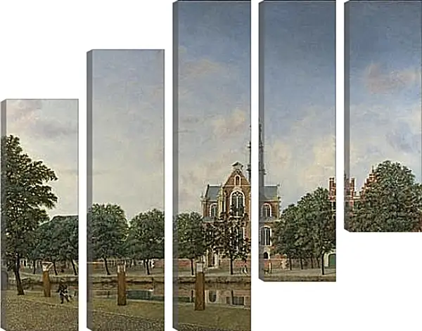 Модульная картина - View of the Westerkerk, Amsterdam. Ян Ван дер Хейден Модульная картина - View of the Westerkerk, Amsterdam. Ян Ван дер Хейден