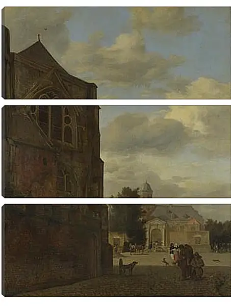 Модульная картина - An Imaginary View of Nijenrode Castle. Ян Ван дер Хейден Модульная картина - An Imaginary View of Nijenrode Castle. Ян Ван дер Хейден
