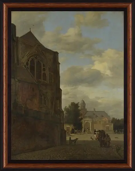 Картина в раме - An Imaginary View of Nijenrode Castle. Ян Ван дер Хейден Картина в раме - An Imaginary View of Nijenrode Castle. Ян Ван дер Хейден