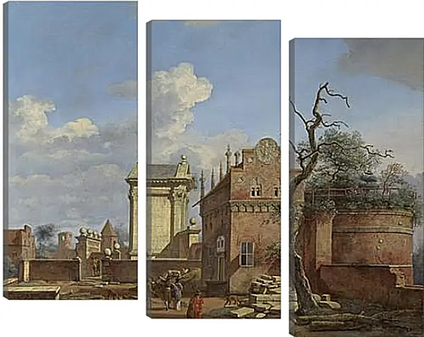 Модульная картина - An Architectural Fantasy. Ян Ван дер Хейден Модульная картина - An Architectural Fantasy. Ян Ван дер Хейден