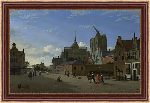 Картина в раме - A View in Cologne. Ян Ван дер Хейден Картина в раме - A View in Cologne. Ян Ван дер Хейден