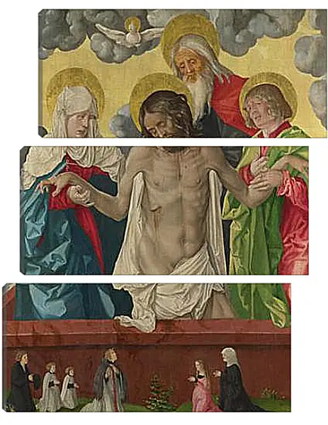 Модульная картина - The Trinity and Mystic Pieta. Ханс Бальдунг Модульная картина - The Trinity and Mystic Pieta. Ханс Бальдунг