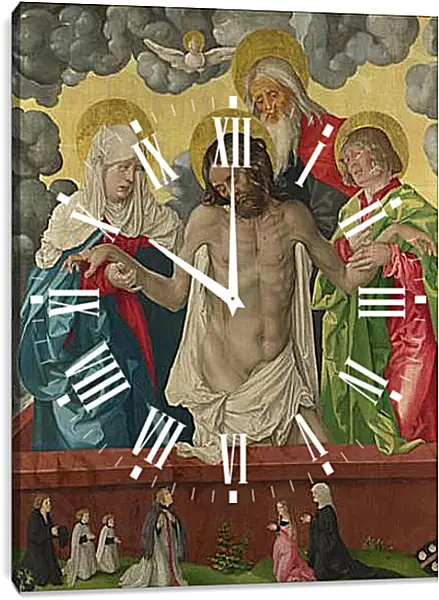 Часы картина - The Trinity and Mystic Pieta. Ханс Бальдунг Часы картина - The Trinity and Mystic Pieta. Ханс Бальдунг