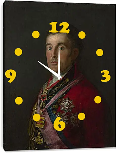 Часы картина - The Duke of Wellington. Франсиско Гойя Часы картина - The Duke of Wellington. Франсиско Гойя