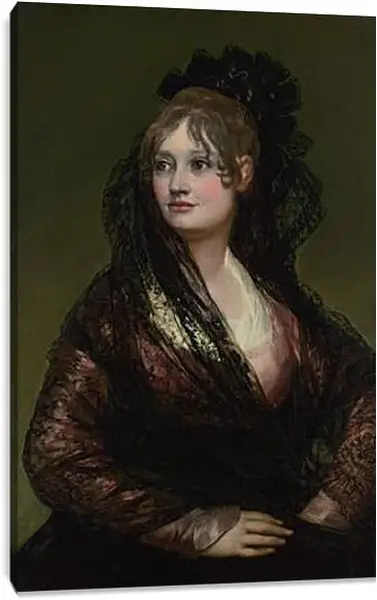 Постер на подрамнике - Dona Isabel de Porcel. Франсиско Гойя Постер на подрамнике - Dona Isabel de Porcel. Франсиско Гойя