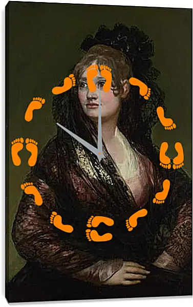 Часы картина - Dona Isabel de Porcel. Франсиско Гойя Часы картина - Dona Isabel de Porcel. Франсиско Гойя