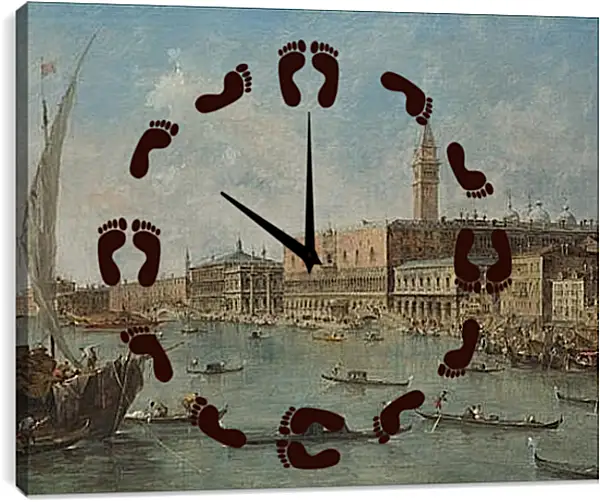Часы картина - Venice. Франческо Гварди Часы картина - Venice. Франческо Гварди