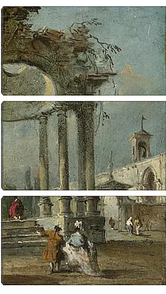 Модульная картина - Caprice View with Ruins. Франческо Гварди Модульная картина - Caprice View with Ruins. Франческо Гварди