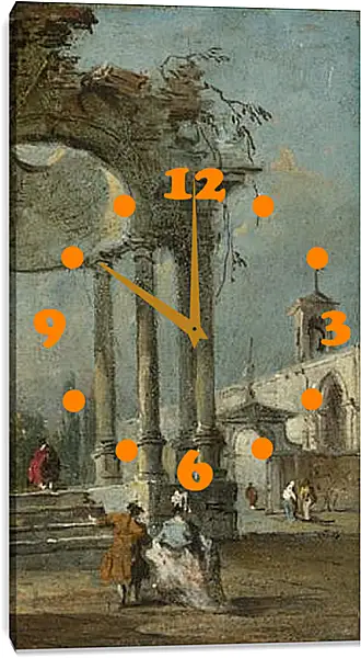 Часы картина - Caprice View with Ruins. Франческо Гварди Часы картина - Caprice View with Ruins. Франческо Гварди