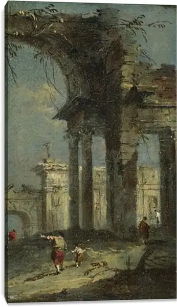 Постер на подрамнике - Caprice View with Ruins (1) Франческо Гварди Постер на подрамнике - Caprice View with Ruins (1) Франческо Гварди