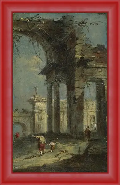 Картина в раме - Caprice View with Ruins (1) Франческо Гварди Картина в раме - Caprice View with Ruins (1) Франческо Гварди