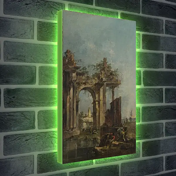 Лайтбокс световая панель - A Caprice with Ruins on the Seashore. Франческо Гварди Лайтбокс световая панель - A Caprice with Ruins on the Seashore. Франческо Гварди