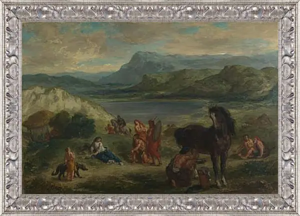 Картина в раме - Ovid among the Scythians. Эжен Делакруа Картина в раме - Ovid among the Scythians. Эжен Делакруа