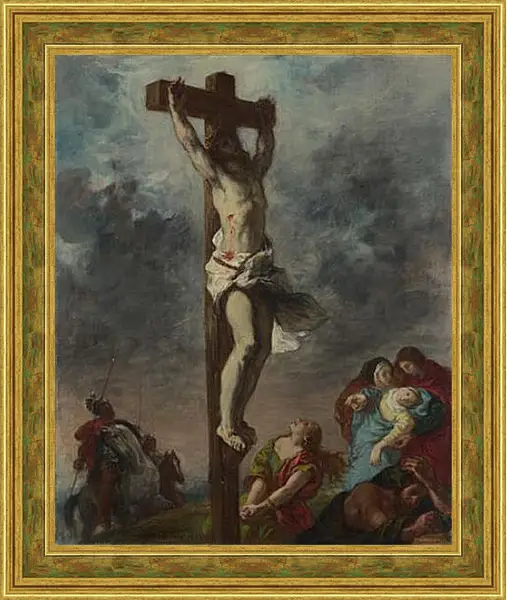 Картина в раме - Christ on the Cross. Эжен Делакруа Картина в раме - Christ on the Cross. Эжен Делакруа