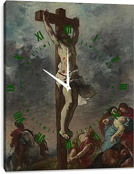 Часы картина - Christ on the Cross. Эжен Делакруа Часы картина - Christ on the Cross. Эжен Делакруа