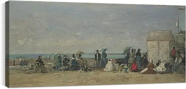Постер на подрамнике - Beach Scene, Trouville (1) Эжен Буден Постер на подрамнике - Beach Scene, Trouville (1) Эжен Буден