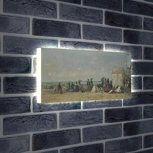 Лайтбокс световая панель - Beach Scene, Trouville (1) Эжен Буден Лайтбокс световая панель - Beach Scene, Trouville (1) Эжен Буден