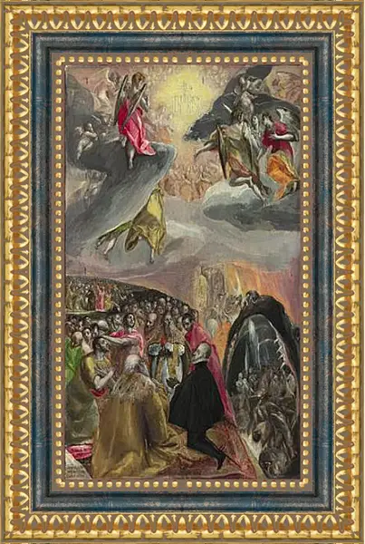 Картина в раме - The Adoration of the Name of Jesus. Эль Греко Картина в раме - The Adoration of the Name of Jesus. Эль Греко