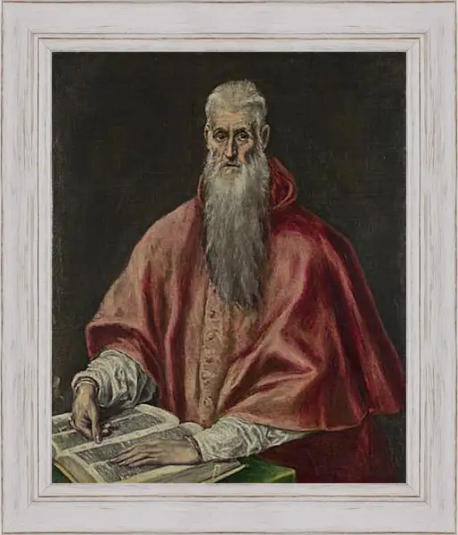 Картина в раме - Saint Jerome as Cardinal. Эль Греко Картина в раме - Saint Jerome as Cardinal. Эль Греко