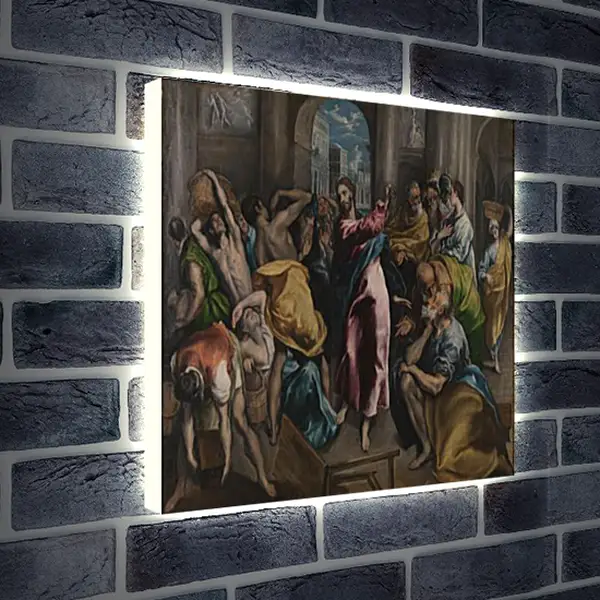 Лайтбокс световая панель - Christ driving the Traders from the Temple. Эль Греко Лайтбокс световая панель - Christ driving the Traders from the Temple. Эль Греко