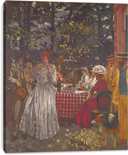Постер на подрамнике - The Terrace at Vasouy, the Lunch. Эдуар Вюйар Постер на подрамнике - The Terrace at Vasouy, the Lunch. Эдуар Вюйар