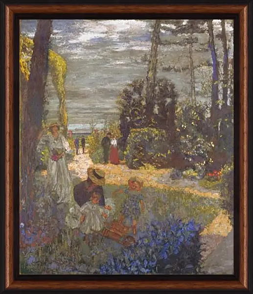 Картина в раме - The Terrace at Vasouy, the Garden. Эдуар Вюйар Картина в раме - The Terrace at Vasouy, the Garden. Эдуар Вюйар