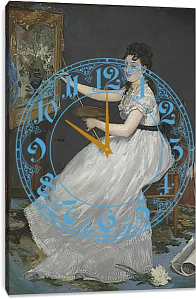 Часы картина - Eva Gonzales. Эдуард Мане Часы картина - Eva Gonzales. Эдуард Мане