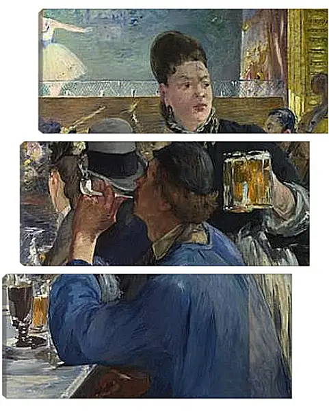 Модульная картина - Corner of a Cafe-Concert. Эдуард Мане Модульная картина - Corner of a Cafe-Concert. Эдуард Мане