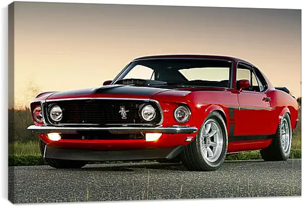 Постер на подрамнике - Ford mustang (Форд Мустанг) Постер на подрамнике - Ford mustang (Форд Мустанг)