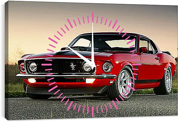 Часы картина - Ford mustang (Форд Мустанг) Часы картина - Ford mustang (Форд Мустанг)
