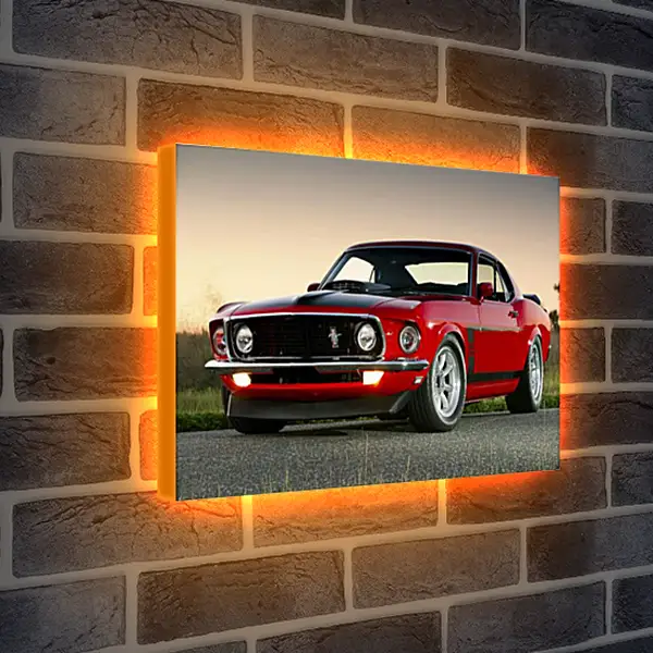 Лайтбокс световая панель - Ford mustang (Форд Мустанг) Лайтбокс световая панель - Ford mustang (Форд Мустанг)