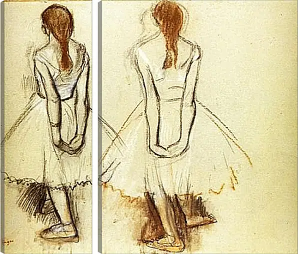 Модульная картина - Etude pour la Petite danseuse de quatorze ans. Эдгар Дега Модульная картина - Etude pour la Petite danseuse de quatorze ans. Эдгар Дега